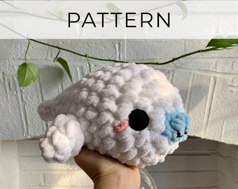 PDF PATTERN- Crochet Baby Seal | Amigurumi Seal | Seal Plush |  chunky chenille yarn pattern, blanket yarn pattern, diy crochet instructions
