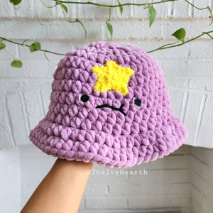 Chapéu de balde de princesa Lumpy Space | Aventura LSP | Desenho animado | Finn | Amigurumi | Feito à mão | Ideia de presente para casal e melhor amigo, Halloween