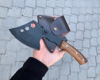 Personalized Hunting Hatchet, Walnut Handle, Survival Tool, Camping Gift,Birthday Gift,Sharp Axe