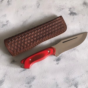 Custom Handcrafted Special 4116 German Steel Hancrafted Werzalit Handle Leather Sheath,Fathers Day Gift