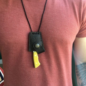 Necklace Hunting Knife Handmade Pendant Knife Camping / Hiking / Bushcraft / Forest / Hunting / Fishing / Survival Tool,Fathers Day Gift