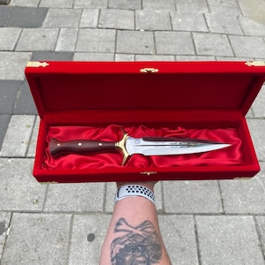 Daggers Real Knife Handmade and Real Leather Sheath, Daggers Fantasy ...