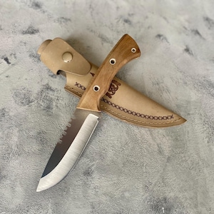 Handmade Hunting Knife,Bushcraft knife,Fathers Day Gift, Camping Knife,Engraved Custom Knife,Personalized Gifts For Men,Birthday Gift Knife