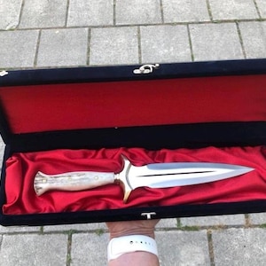 Daggers Real Knife Handmade and Real Leather Sheath, Daggers Fantasy ...
