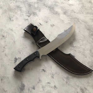 Machete da campeggio personalizzato: lama in acciaio inossidabile, fodero in pelle