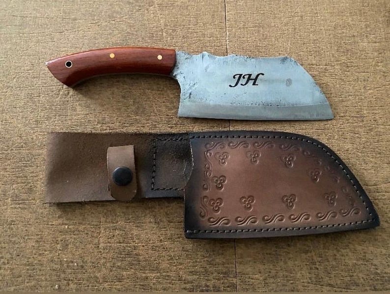HandcraftedArtKnives Serbian Chef's Knife - Thumbnail 3