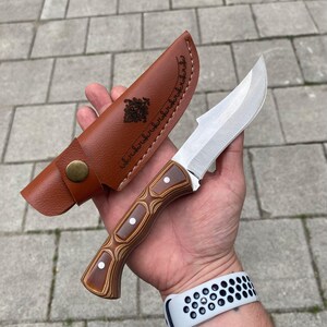 Handmade Hunting Knife,Fathers Day Gift Knives Camping Knife Engraved Custom Knife Personalized Gift For Men Razor Sharp Blade,Birthday Gift