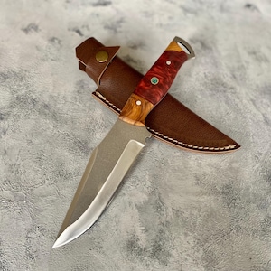 Handmade Hunting Knife Personalized Knife Custom Engraved Knife Groomsmen Knives Men Wedding Gift Bushcraft Knife Gift For Men,Birthday Gift