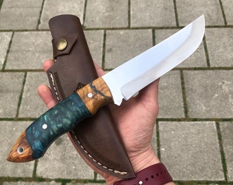 Custom Knife, Camping Knife, Outdoor Knife, Cooking Knife for Outdoor, Hunting Knife, Handmade Knife, Customized Knife, Gift For Him