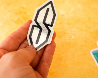 Cool S Holographic Sticker, Stussy Sticker, 90s Throwback Sticker
