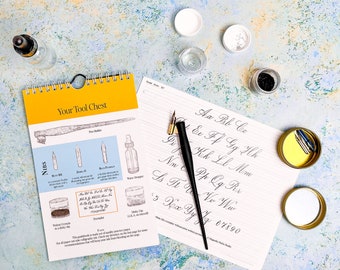 CraftyBook Calligraphy Set for Beginners - Caligraphy Pens with Ink and Nibs