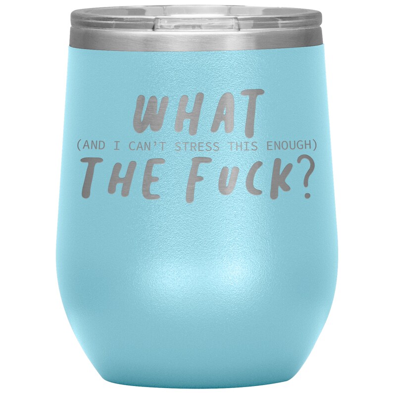 xmas gift what the fuck wine tumble Gift for friend Wine tumble Gift