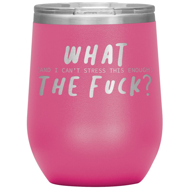 xmas gift what the fuck wine tumble Gift for friend Wine tumble Gift