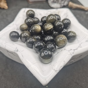 Goldene Obsidian Kugeln ca 1cm