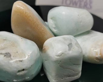 Caribbean Calcite tumbles stone