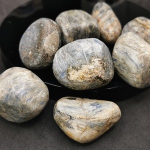 Blue Kyanite tumbled stones pebbles