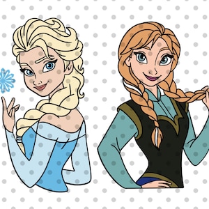 Schwestern SVG, Eisprinzessin svg, Schneeprinzessin svg, Prinzessin svg