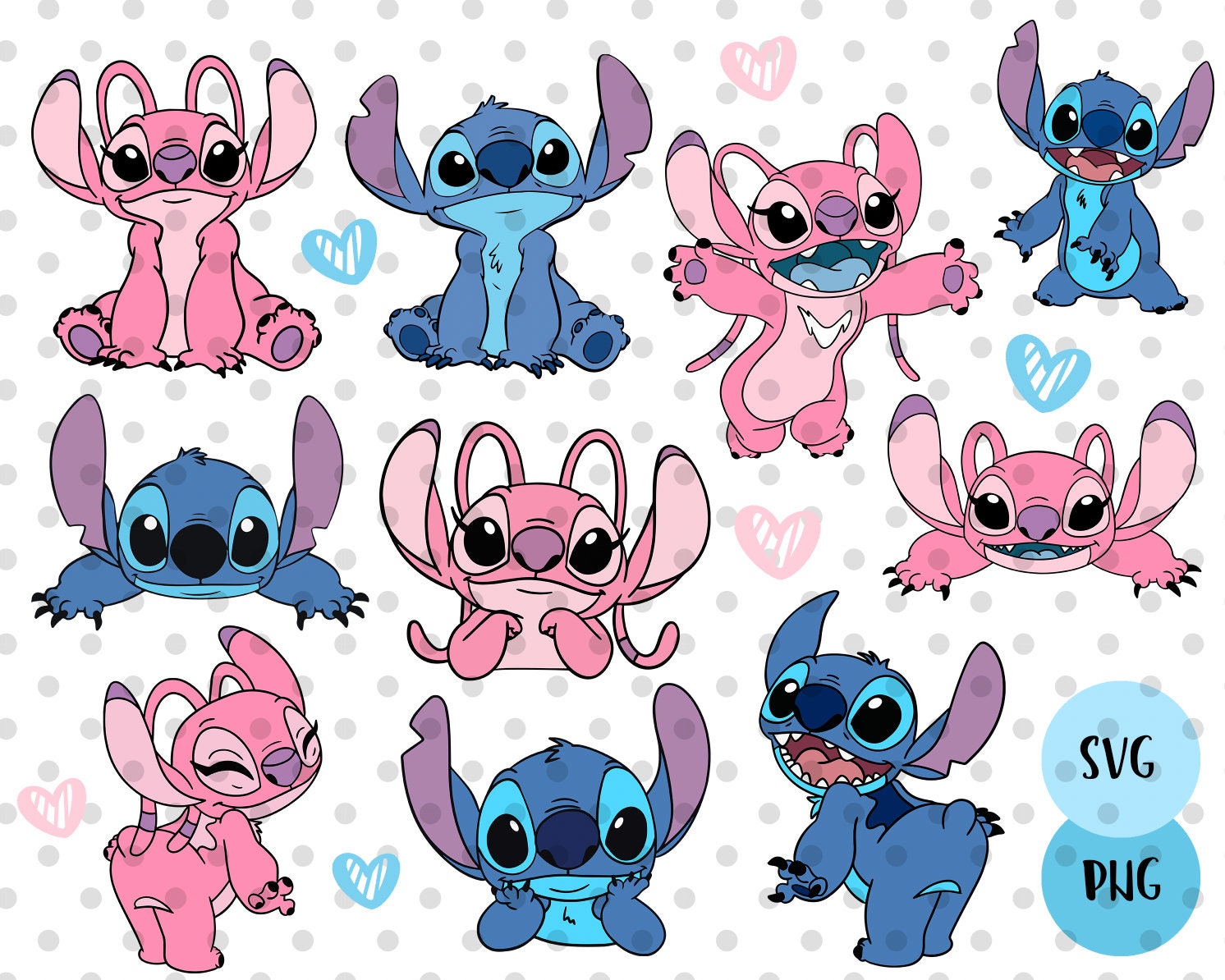 Stitch pink clipart -  España