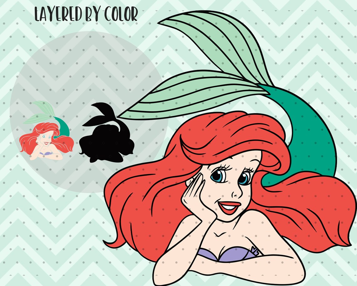 Free Free 92 Ariel Disney Princess Svg SVG PNG EPS DXF File