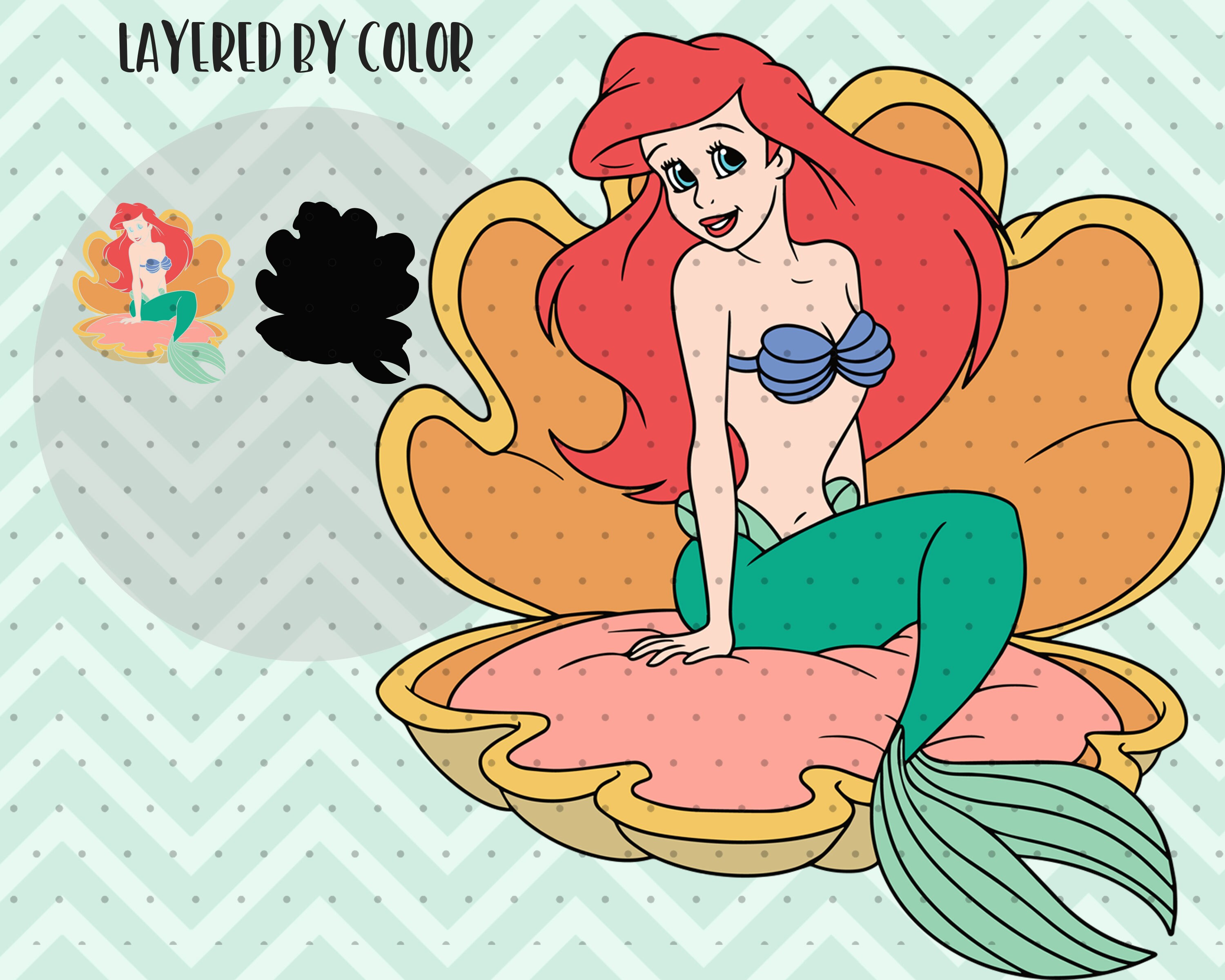 Free Free 202 Ariel Disney Princess Svg SVG PNG EPS DXF File