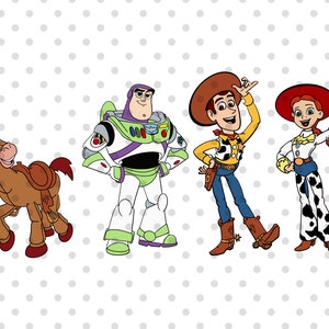 4stk, geschichtet, Spielzeug SVG Bundle, Space ranger svg, Cowboy svg, Cowboy spielzeug svg, Cowboy party svg, Spielzeug svg, Geschichte svg