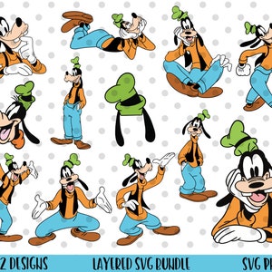 12pcs, LAYERED, Goofy SVG Bundle