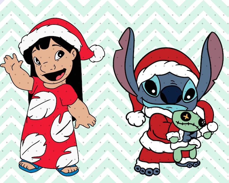Download 2pcs LAYERED Cute Stitch SVG & PNG Clip Files Lilo and | Etsy