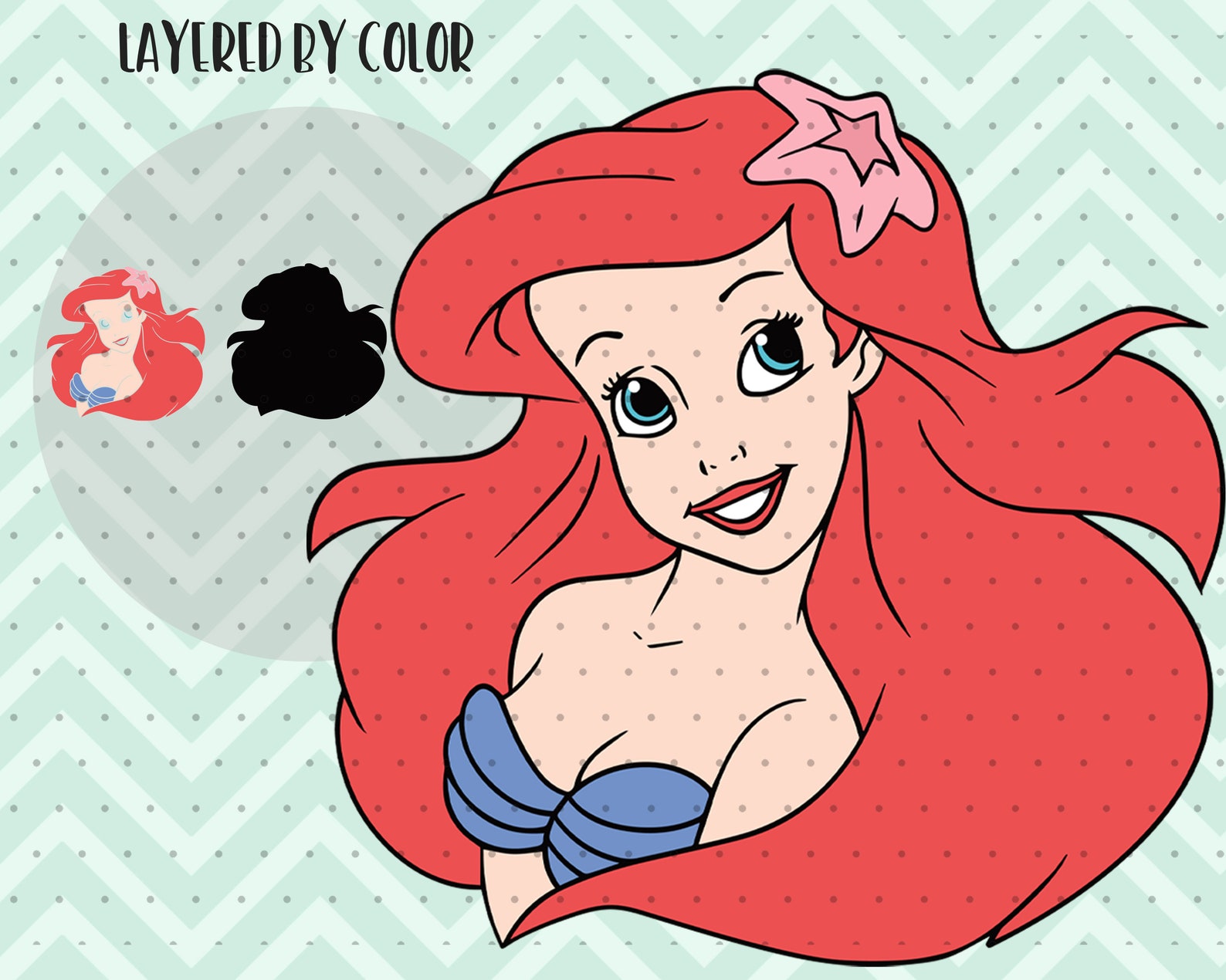 Free Free 125 Ariel Disney Princess Svg SVG PNG EPS DXF File