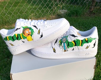 rick and morty air force ones