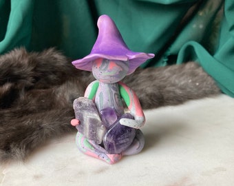 Mini Witch / Clay Goddess / Crystal Holder