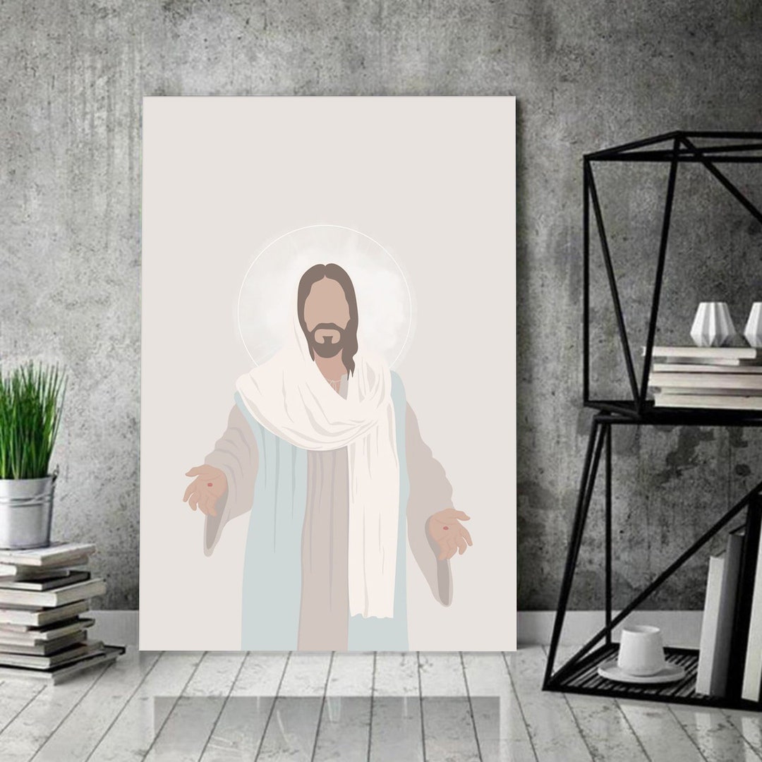 Jesus Art Canvas / Christ Pictures / Jesus Wall Art / Gift for