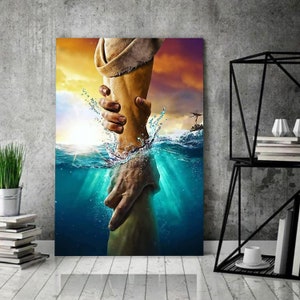 Jesus Save Me / Christ Pictures / Jesus Wall Art / Gift For Christian / Jesus Christ Art / Jesus Canvas Poster / God Canvas / God Poster
