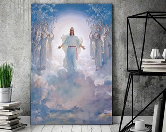 The Second Coming / Christ Pictures / Jesus Wall Art / Gift For Christian / Jesus Christ Art / Jesus Canvas Poster