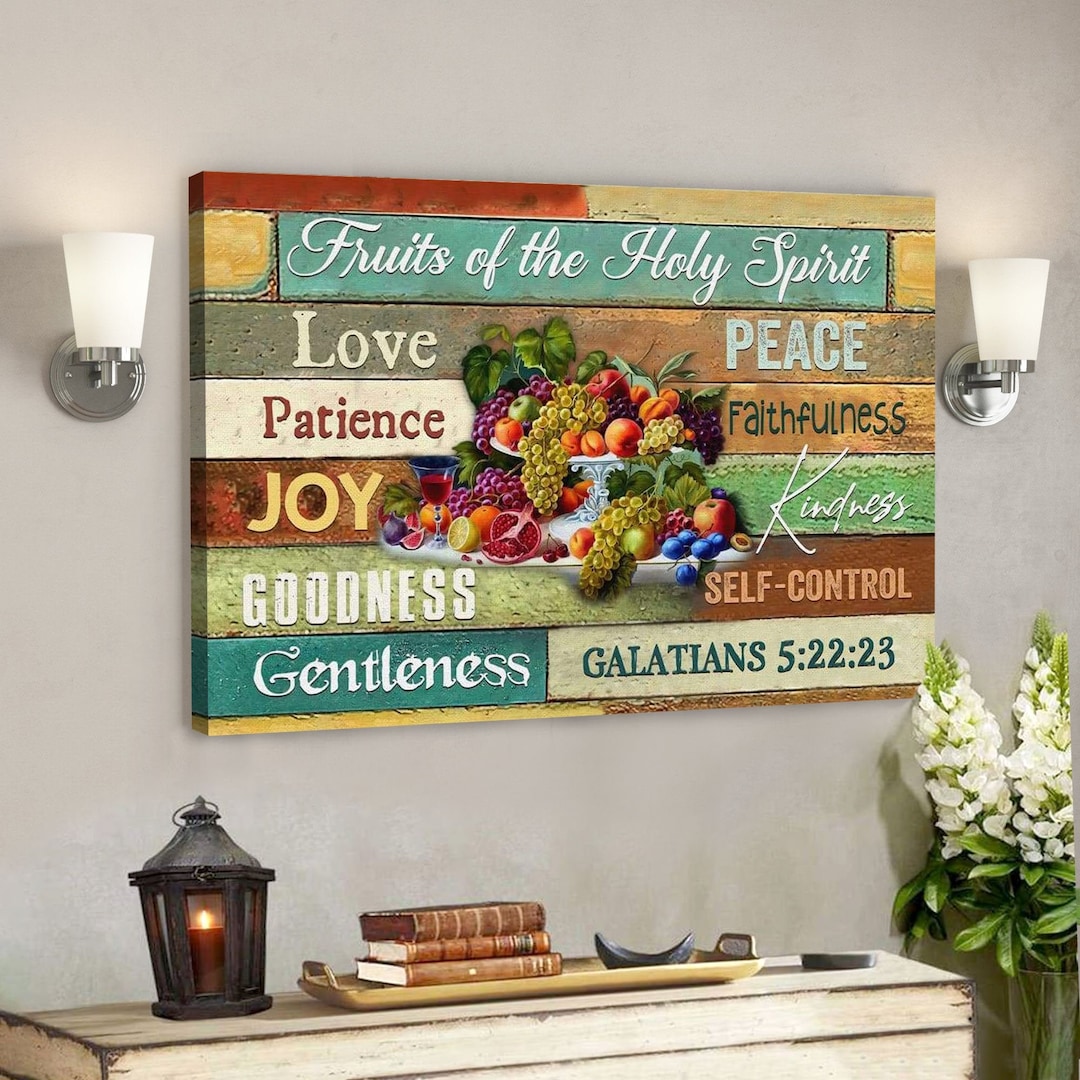 Fruits of the Spirit Wall Art Fruit of the Spirit Canvas Art Christian