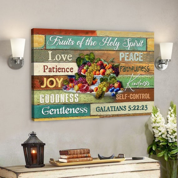 Fruits of the Spirit Wall Art Fruit of the Spirit Canvas Art Etsy