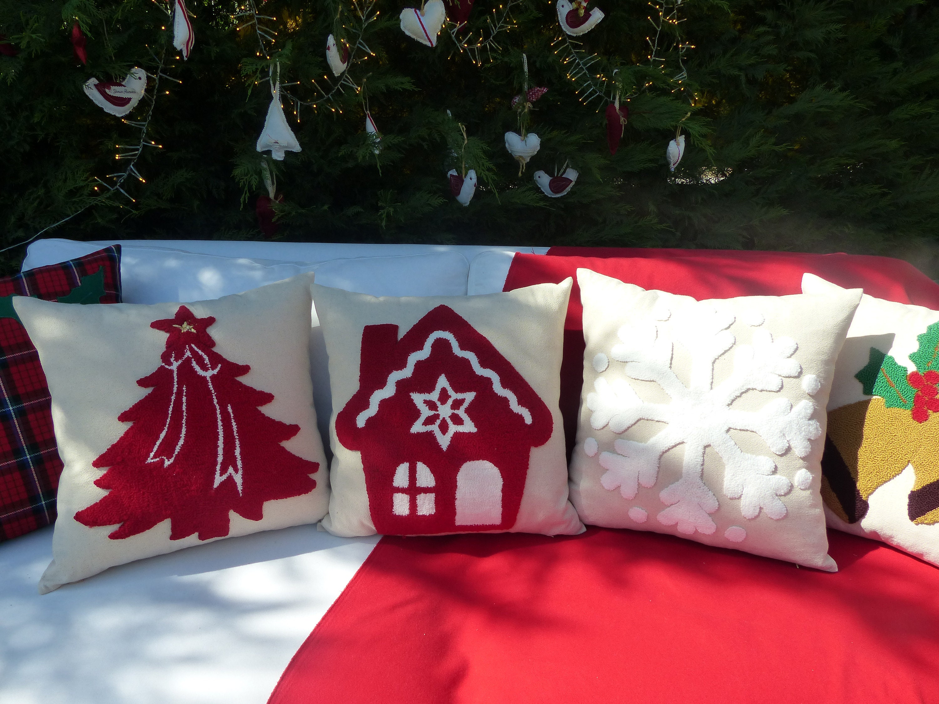 Christmas Pillow Covers 17.7x17.7 For Christmas Decorations