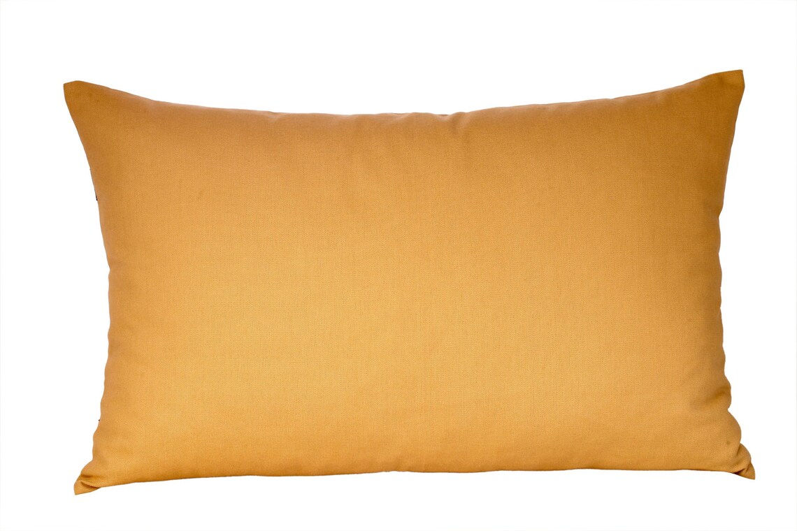 Camel Color Pillow Cover Duck Fabric Decorative Cushion 14.5''x 22.4