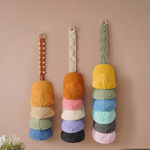 Cintre casquette bohème, organisateur de chapeaux, rangement casquette, porte-chapeaux mural, rangement chapeaux, porte-casquette bohème, organisateur de casquette, porte-chapeau de cow-boy, cadeau pour papa I11
