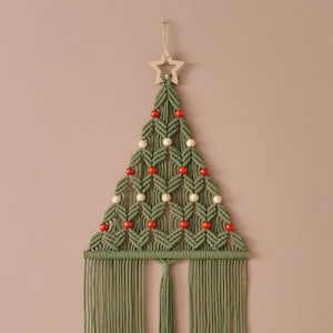 Macrame Christmas Tree, Gift For Family, Holiday Tree, Boho Holiday Gift, Christmas Presents, Unique Xmas Tree, Macrame Home Decor X64