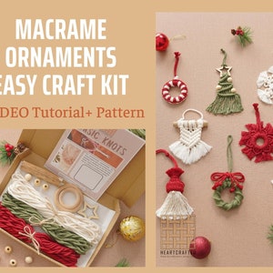 This is a complete DIY Macrame Ornaments Craft Kit, which help you to make a lovely Macrame Christmas Tree totally on your own with easy-to-follow step by step instruction. It also could be a perfect idea for Boho Nursery Decor.