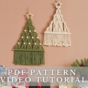 Pattern Macrame Christmas Tree PDF Tutorial, Macrame Ebook, Macrame For Beginner, Macrame Instructions, Macrame Pattern Pdf, Xmas Gift P20