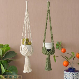 Macrame Plant Hanger, Vertical Planter , Gardening Decor, Gift For Plant Lover, Extra Long Hanger, Hanging Pot Holder, Indoor Garden H61