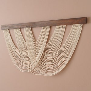 Fiber Wall Decor, New Home Gift, Decor Minimalist, Bohemian Art, Modern Home Decor, Tapestry Wall Art, Macrame Decor, Yarn Wall Hanging V28