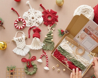 Julgransprydnadspysselset, Julgransprydnad, Julgransprydnadspysselset, Makramékit Diy, Julkit, Julpyssel, Diy Makramékit K26