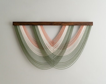Fiber Wall Art, Boho Room Decor, Modern Farmhouse, Abstract Wall Art, Macrame Wall Hanging, Housewarming Gift, Modern Wall Art V16