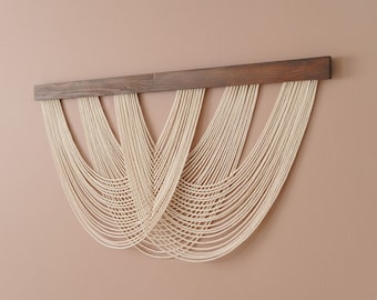 Fiber Wall Decor, New Home Gift, Decor Minimalist, Bohemian Art, Modern Home Decor, Tapestry Wall Art, Macrame Decor, Yarn Wall Hanging V28