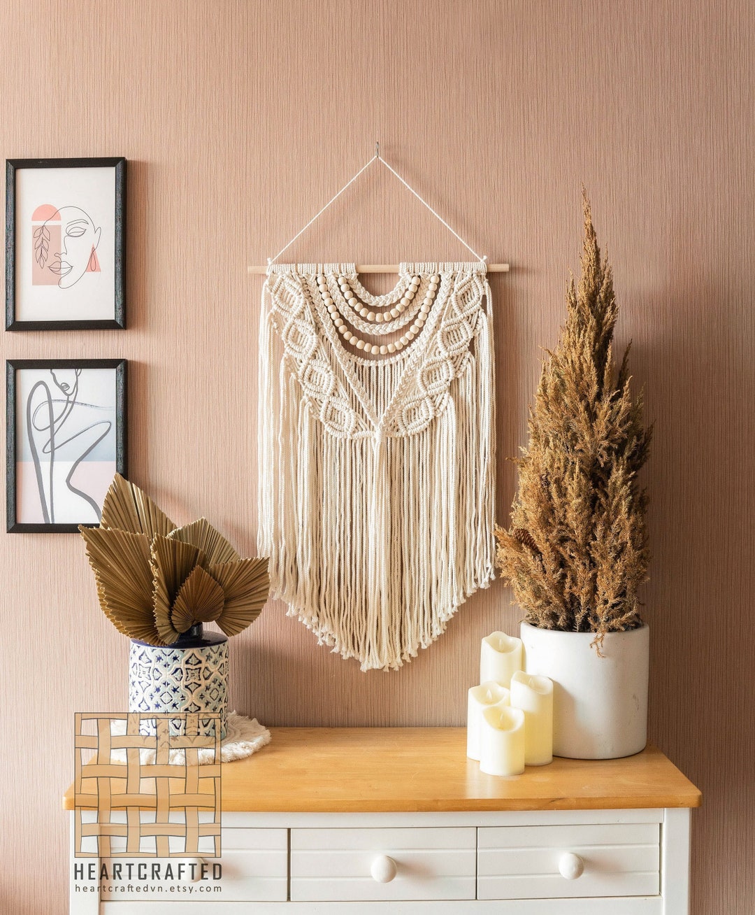 Medium Macrame Wall Hanging, Boho Wall Decor, Wall Art, Boho Wall Decor ...