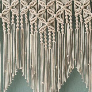 Macrame Window Valance, Macrame Curtain, Boho Home Decor Custom Valance ...