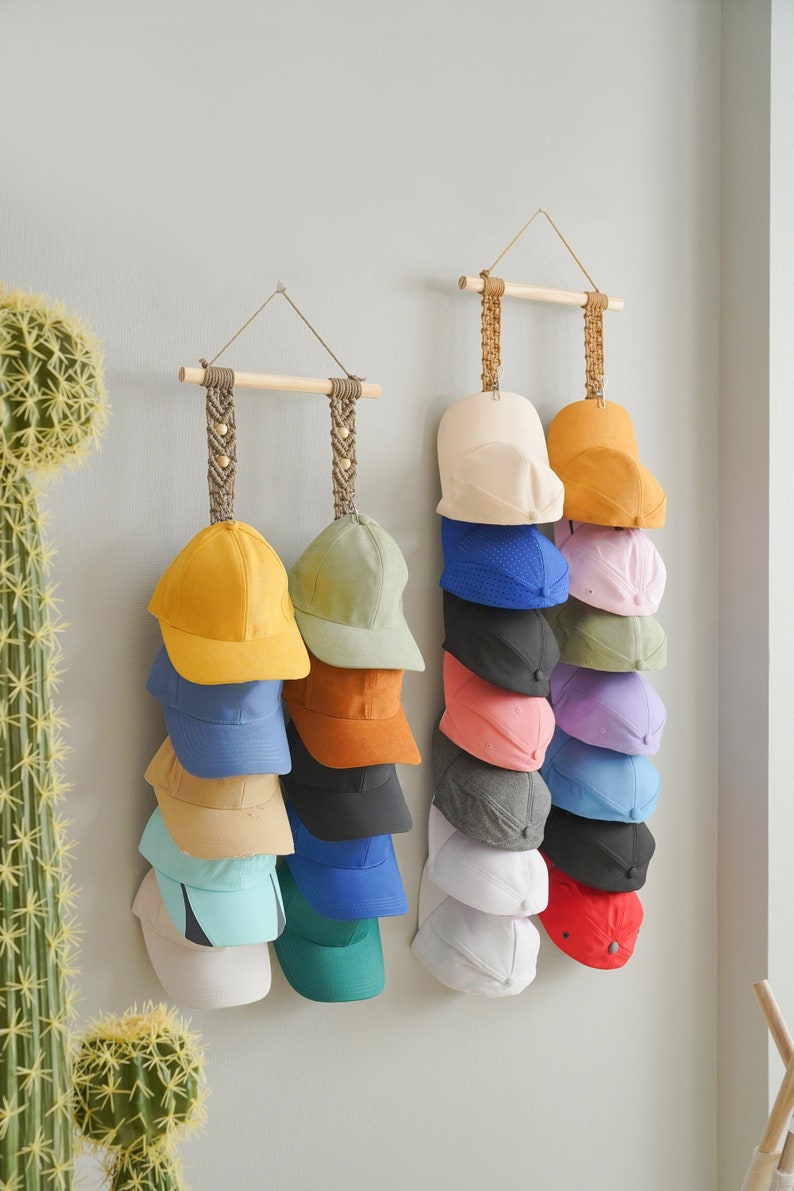 Hat Organizer for Dad, Baseball Gifts, Farmhouse Hat Rack, Baseball Cap ...