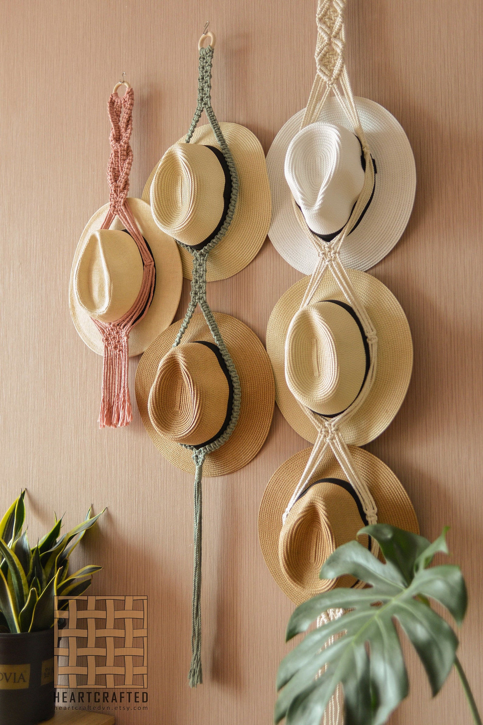 Boho Hat Holder Macrame Hat Hanger Hat Rack Bopho Home Etsy Australia